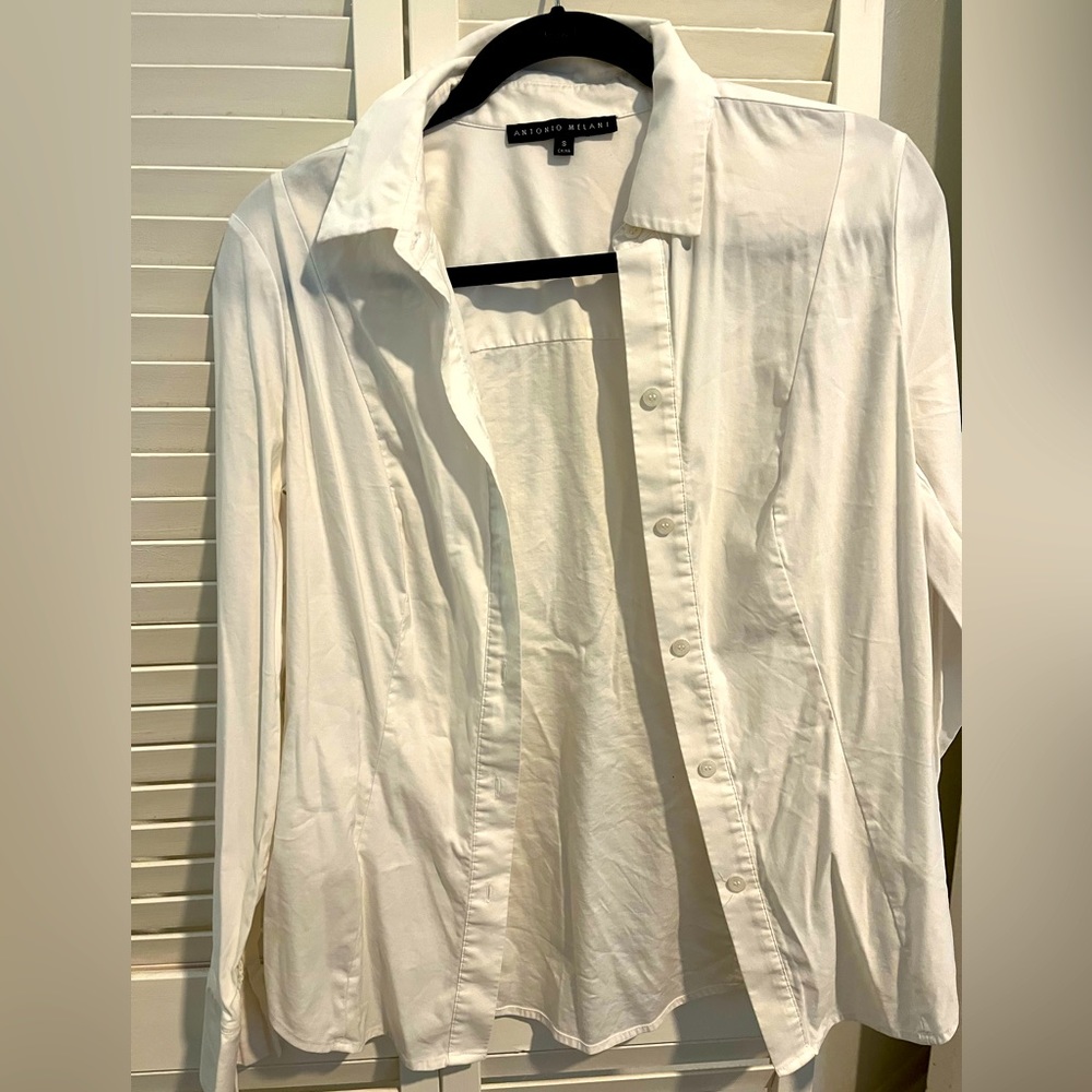 Never worn white Antonio Melani work blouse.